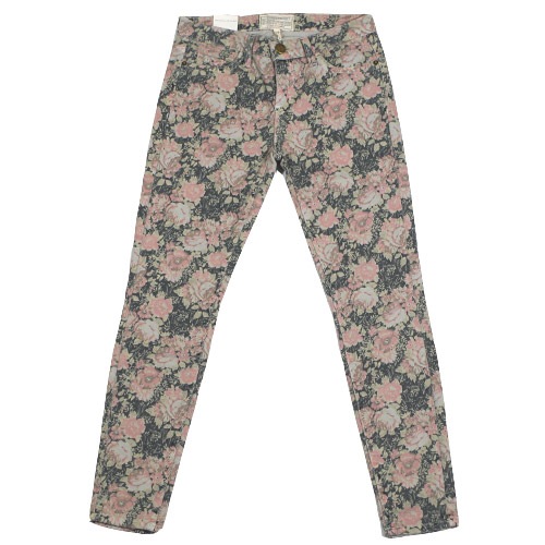 Current Elliott（カレントエリオット） THE STILETTO Phoenix Floral スキニーデニム
