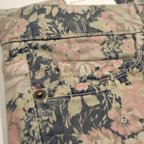 Current Elliott（カレントエリオット） THE STILETTO Phoenix Floral スキニーデニム