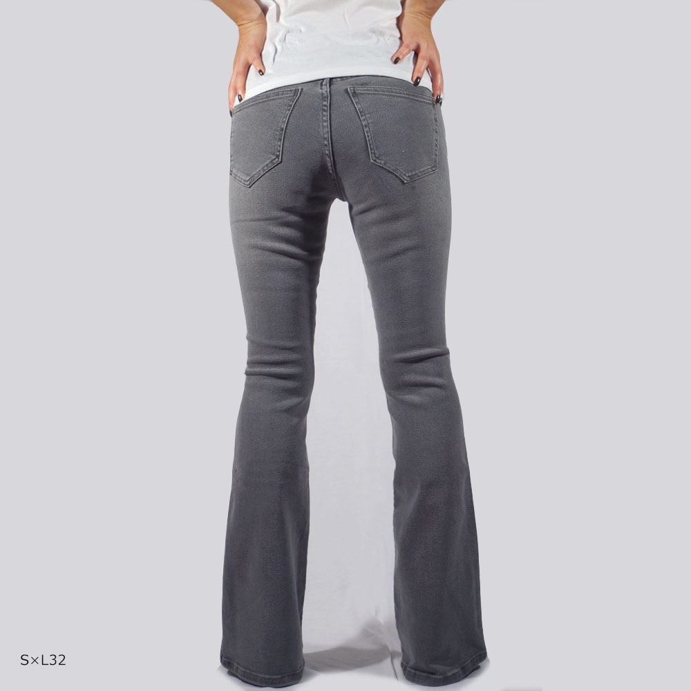 DR DENIM ドクターデニム LEXY Bootcut Washed Light Grey Used ブーツカット