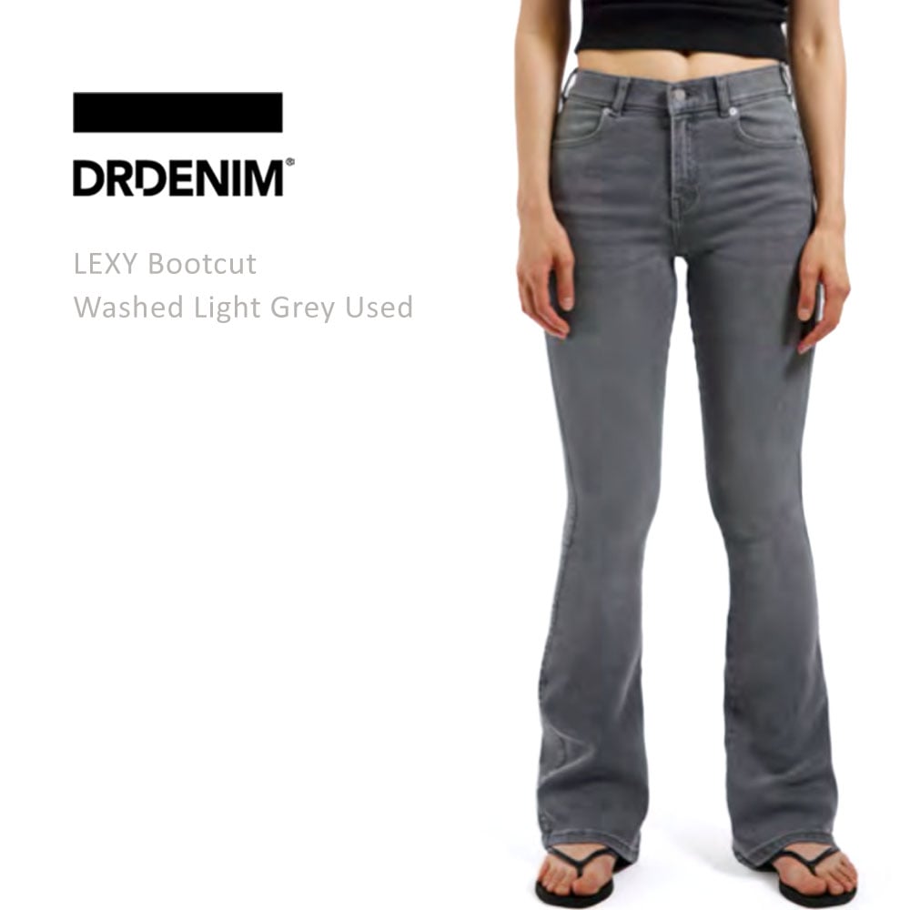 DR DENIM ドクターデニム LEXY Bootcut Washed Light Grey Used ブーツカット