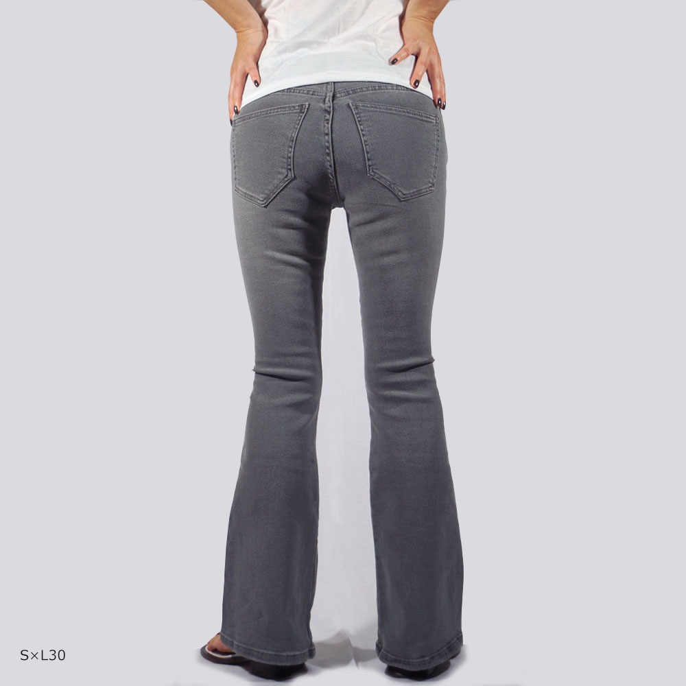 DR DENIM ドクターデニム LEXY Bootcut Washed Light Grey Used ブーツカット