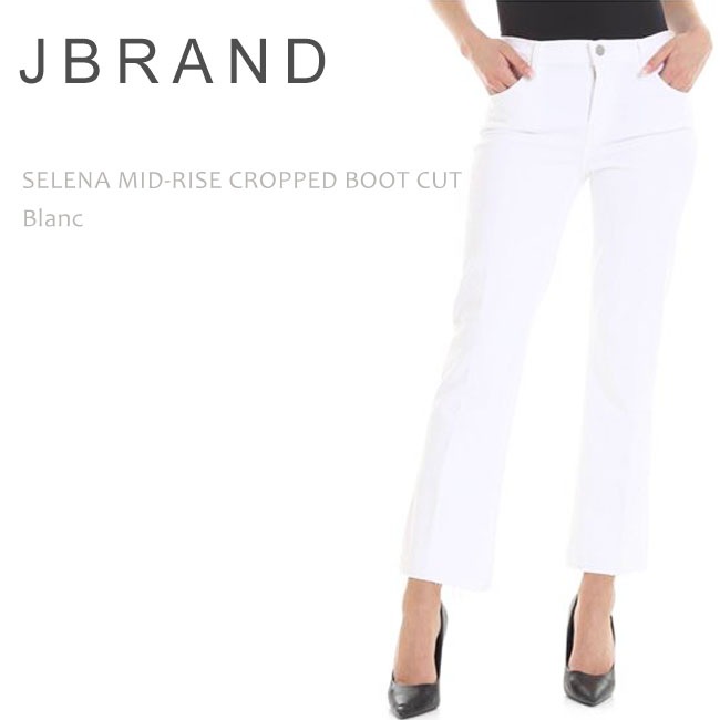 J Brand （ジェイブランド・ジェーブランド） SELENA MID RISE CROP BOOT Blanc ブーツカットデニム J brand ジーンズ セレナ クロップド デニム 水色 selena - メルカリ
