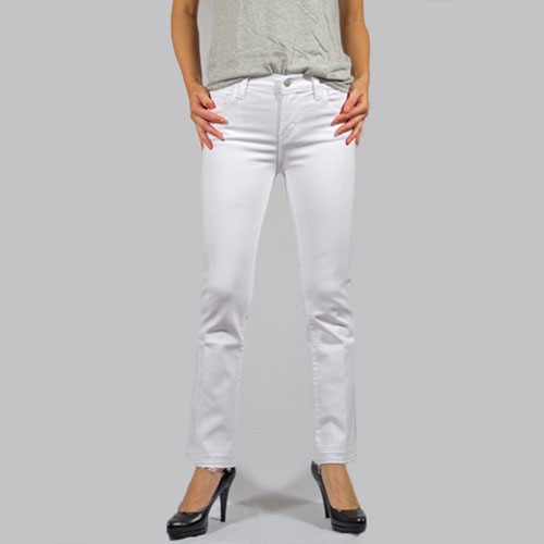 J Brand (ジェイブランド・ジェーブランド) SELENA MID RISE CROP BOOT Blanc ブーツカットデニム