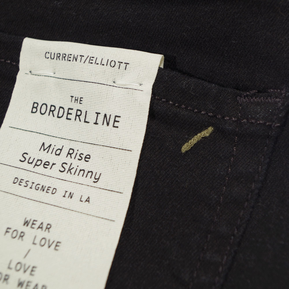 Current Elliott（カレントエリオット） THE BORDERLINE Black Coal ブラックスキニー