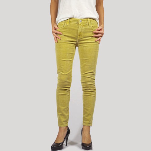 J Brand (ジェイブランド・ジェーブランド) 835 MID RISE CROP SKINNY Absinthe カラースキニーデニム