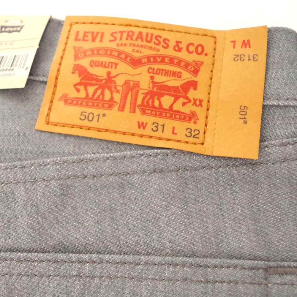 Levi's（リーバイス） 501 ORIGINAL SHRINK-TO-FIT Silver Rigid ストレートデニム