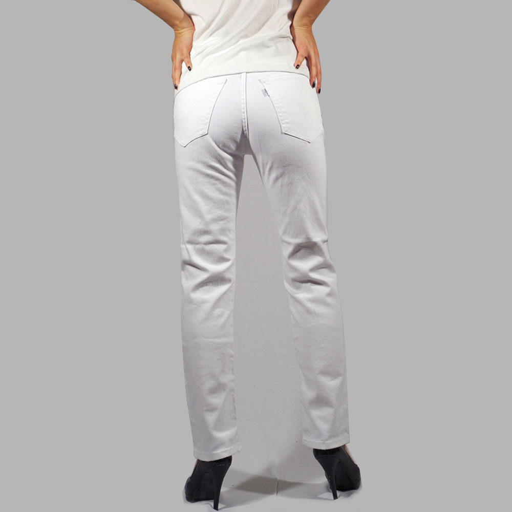 Levi's (リーバイス) WEDGIE STRAIGHT White Stonewash ホワイト ストレート