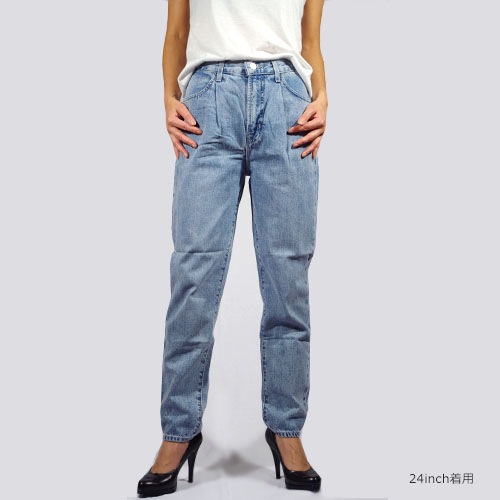 J Brand (ジェイブランド・ジェーブランド) PLEATED PEG HIGH-RISE TAPERED Blissed ハイウエストデニム