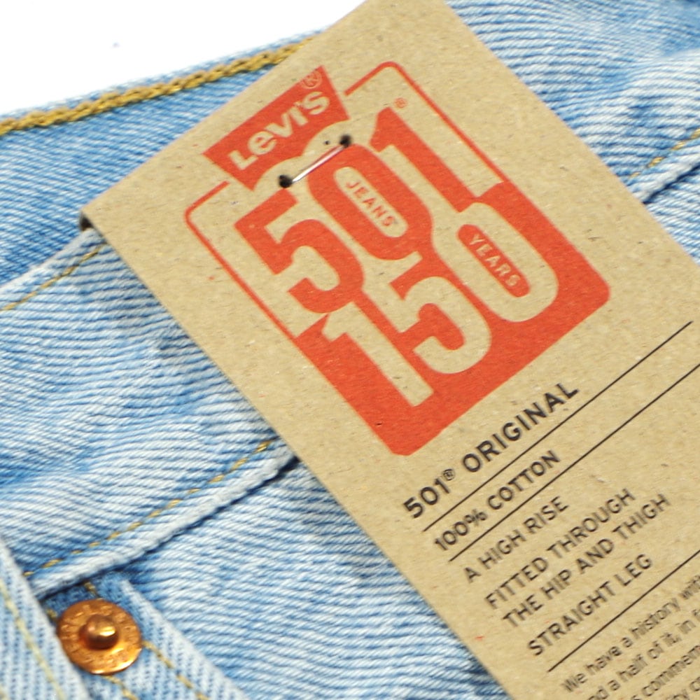 Levi's （リーバイス） 「150th Anniversary」 501 ORIGINAL Light indigo Destructed ダメージストレート
