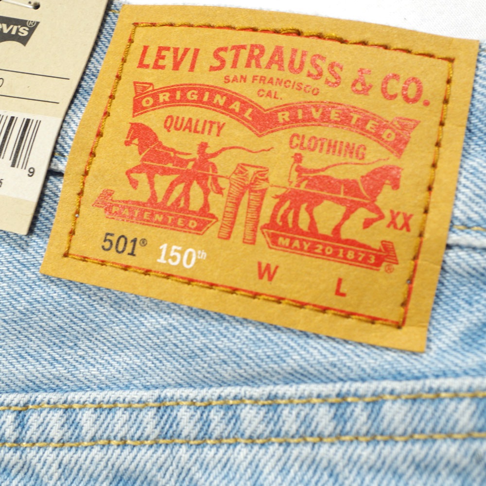 Levi's （リーバイス） 「150th Anniversary」 501 ORIGINAL Light indigo Destructed ダメージストレート