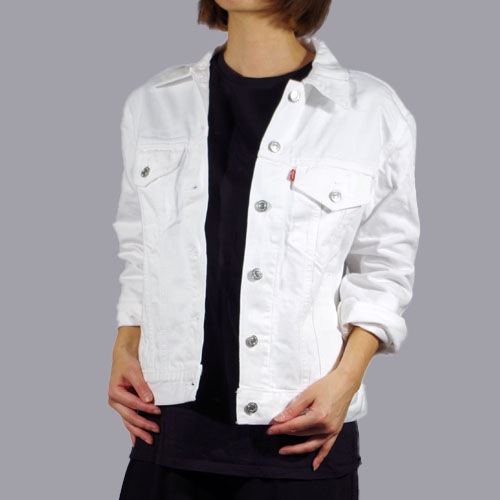 Levi's （リーバイス） EX-BOYFRIEND TRUCKER Frozen Trucker デニムジャケット