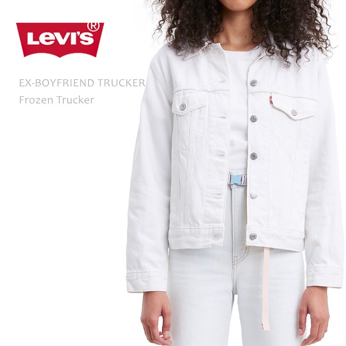 Levi's （リーバイス） EX-BOYFRIEND TRUCKER Frozen Trucker デニムジャケット