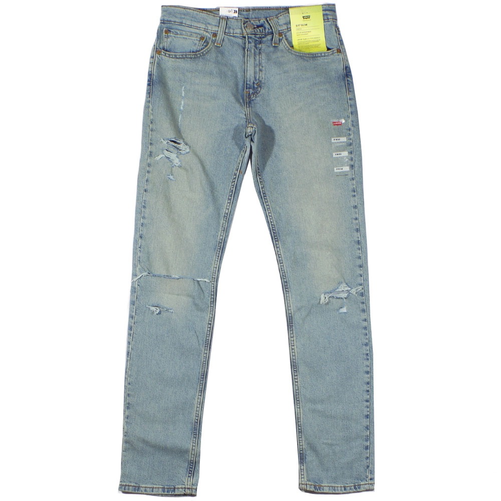 Levi's Flex （リーバイス） 511 SLIM Light Indigo Destructed