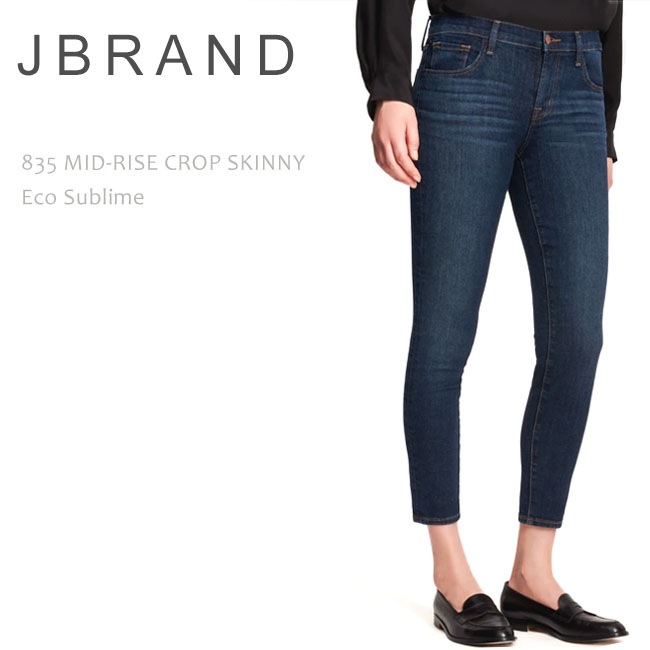 J Brand (ジェイブランド・ジェーブランド)835 MID RISE CROP SKINNY Eco Sublime スキニーデニム