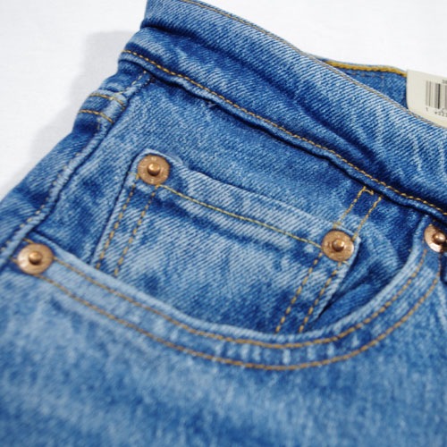 Levi's (リーバイス) 501 ORIGINAL CROPPED Charleston Step ストレートデニム