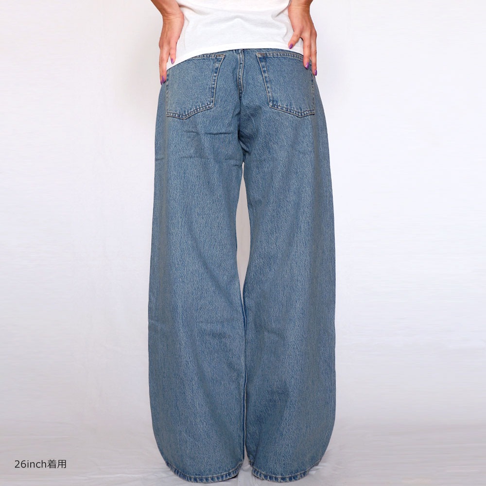 DR DENIM ドクターデニム RHUE LOW WIDE FLARE ワイドフレアデニム ※2カラー