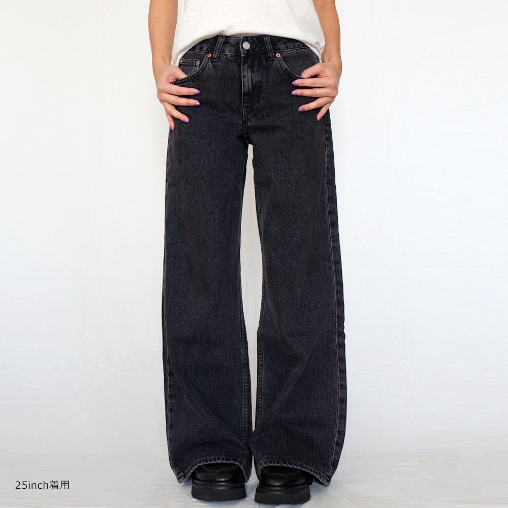 DR DENIM ドクターデニム RHUE LOW WIDE FLARE ワイドフレアデニム ※2カラー