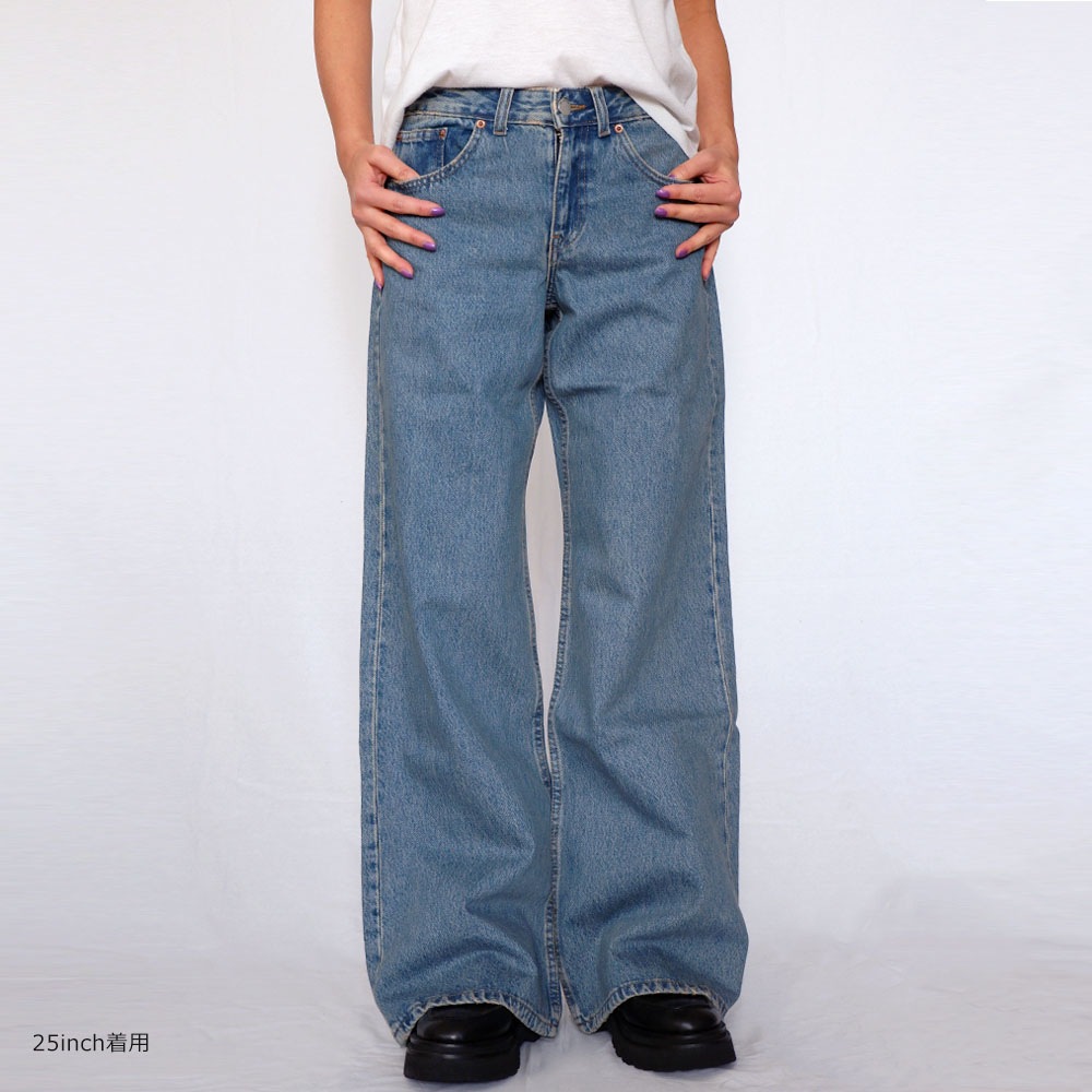 DR DENIM ドクターデニム RHUE LOW WIDE FLARE ワイドフレアデニム ※2カラー