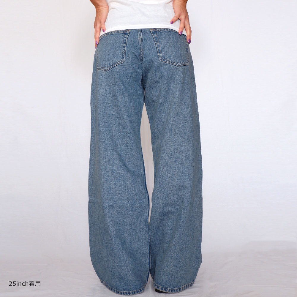 DR DENIM ドクターデニム RHUE LOW WIDE FLARE ワイドフレアデニム ※2カラー