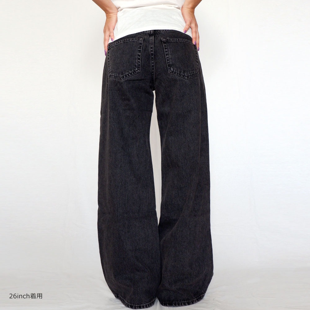 DR DENIM ドクターデニム RHUE LOW WIDE FLARE ワイドフレアデニム ※2カラー