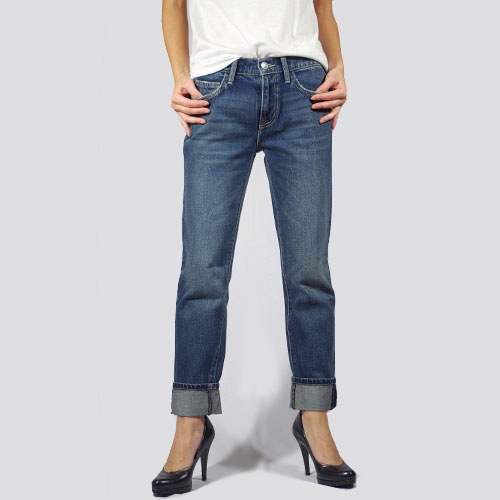 Current Elliott(カレントエリオット) THE FLING 1 Year Worn Rigid ボーイフレンドデニム