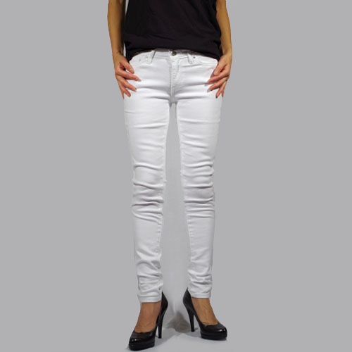 Levi's (リーバイス) 711 SKINNY Soft Clean White ホワイトスキニー