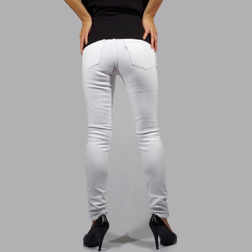 Levi's (リーバイス) 711 SKINNY Soft Clean White ホワイトスキニー