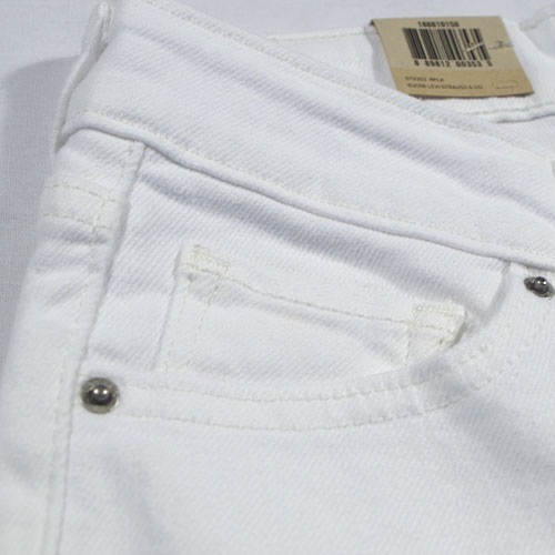Levi's (リーバイス) 711 SKINNY Soft Clean White ホワイトスキニー