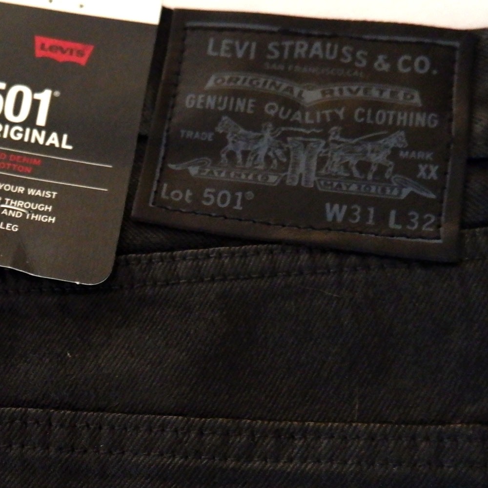 Levi's Premium（リーバイスプレミアム） 501 ORIGINAL Candle Wax Pant ブラックコーティング デニム