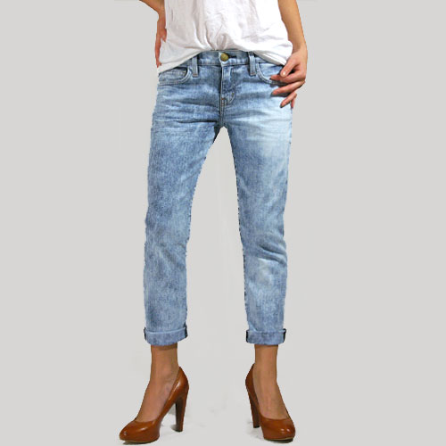 Current Elliott（カレントエリオット） THE CROPPED ROLLER Easy Rider ボーイフレンドデニム