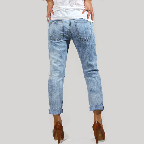 Current Elliott（カレントエリオット） THE CROPPED ROLLER Easy Rider ボーイフレンドデニム