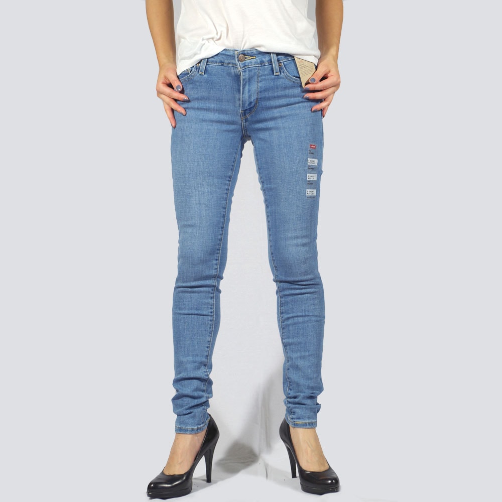 Levi's (リーバイス) 711 SKINNY Medium Indigo Worn In スキニーデニム