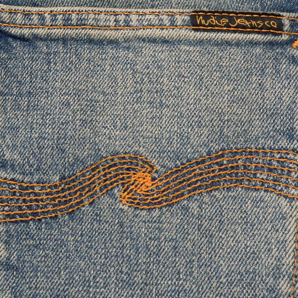 NUDIE JEANS（ヌーディー ジーンズ） SOLID OLLIE Blue Clay ソリッドオーリー ストレート