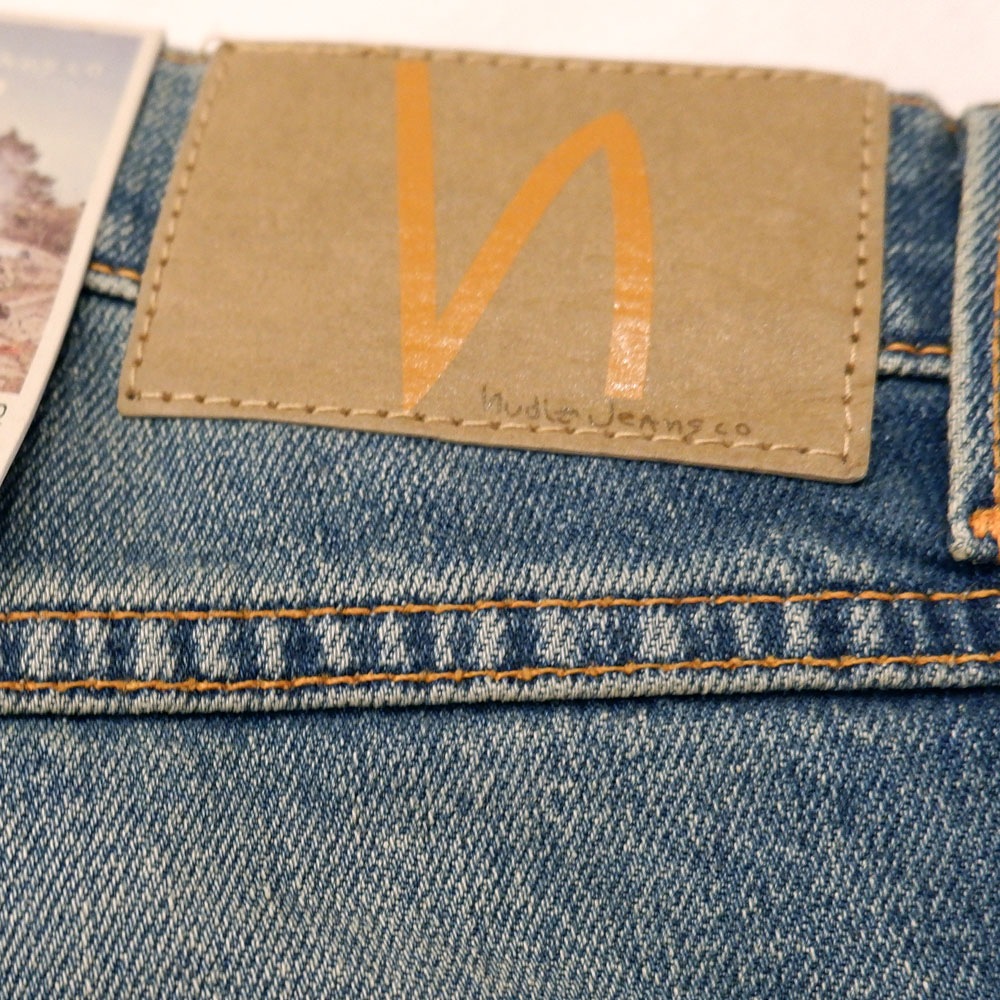 NUDIE JEANS（ヌーディー ジーンズ） SOLID OLLIE Blue Clay ソリッドオーリー ストレート