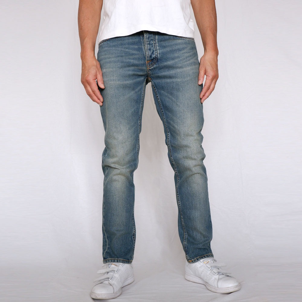 NUDIE JEANS（ヌーディー ジーンズ） SOLID OLLIE Blue Clay ソリッドオーリー ストレート