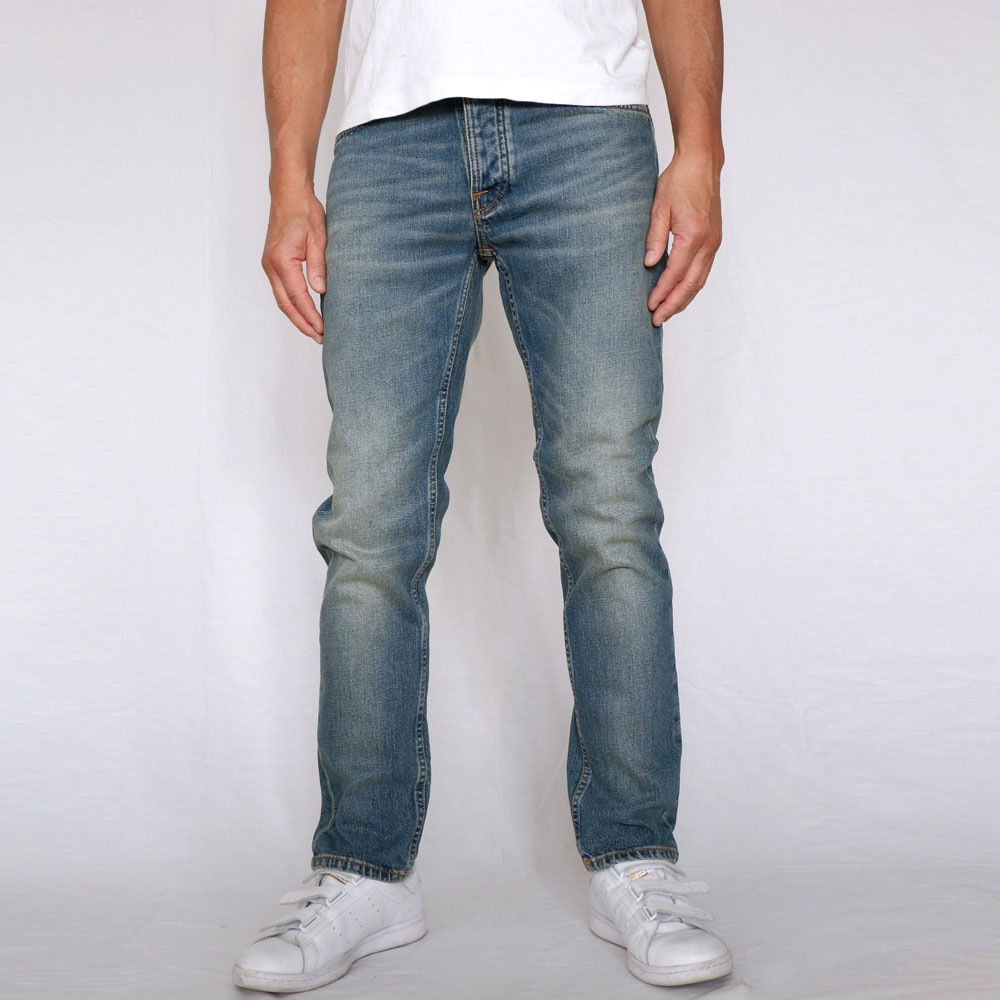 NUDIE JEANS（ヌーディー ジーンズ） SOLID OLLIE Blue Clay ソリッドオーリー ストレート
