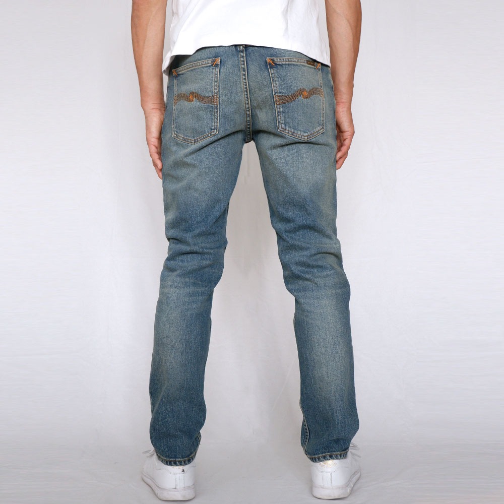 NUDIE JEANS（ヌーディー ジーンズ） SOLID OLLIE Blue Clay ソリッドオーリー ストレート