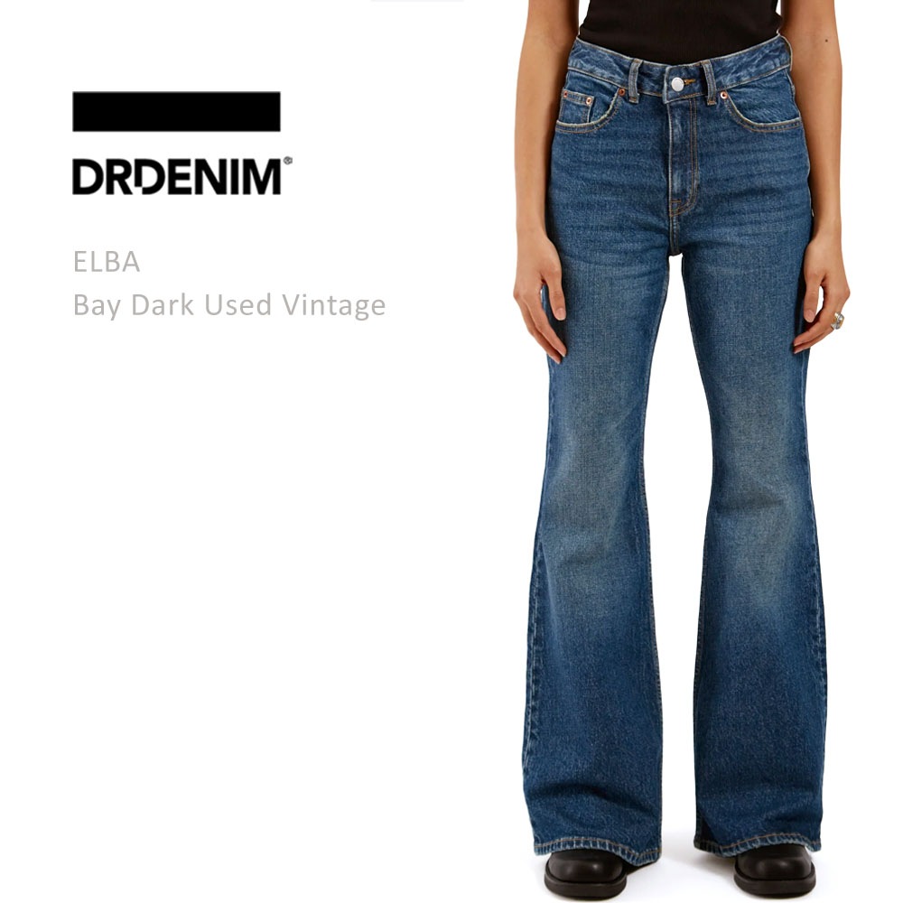 DR DENIM ドクターデニム ELBA Flare Bay Dark Used Vintage フレア ブーツカットデニム 