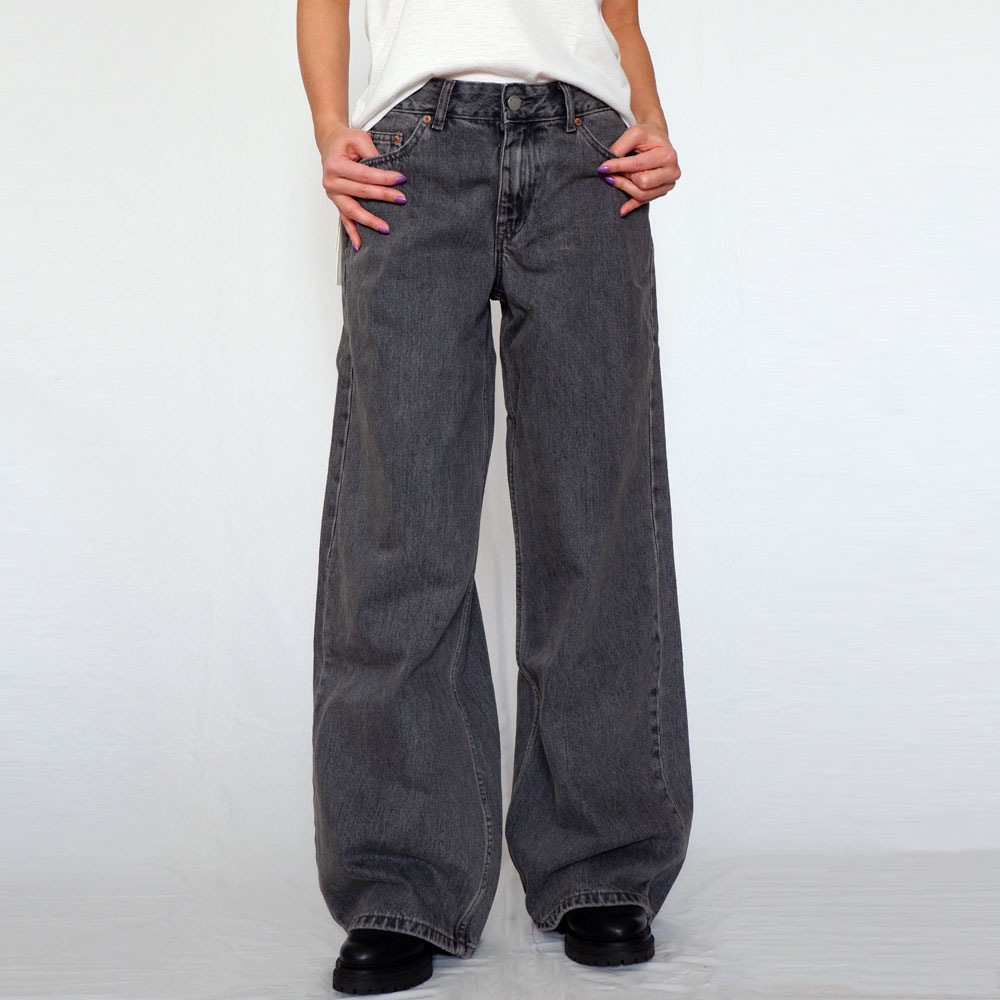 DR DENIM ドクターデニム ARY WIDE Mid Grey Retro ワイド ストレート デニム