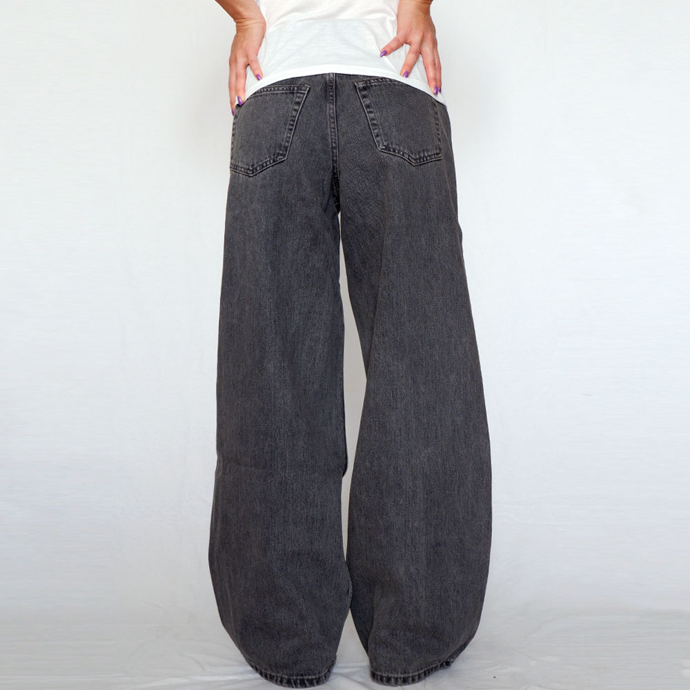 DR DENIM ドクターデニム ARY WIDE Mid Grey Retro ワイド ストレート デニム