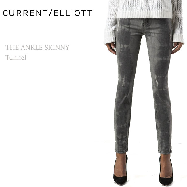 Current Elliott(カレントエリオット) THE ANKLE SKINNY Tunnel スキニーデニム