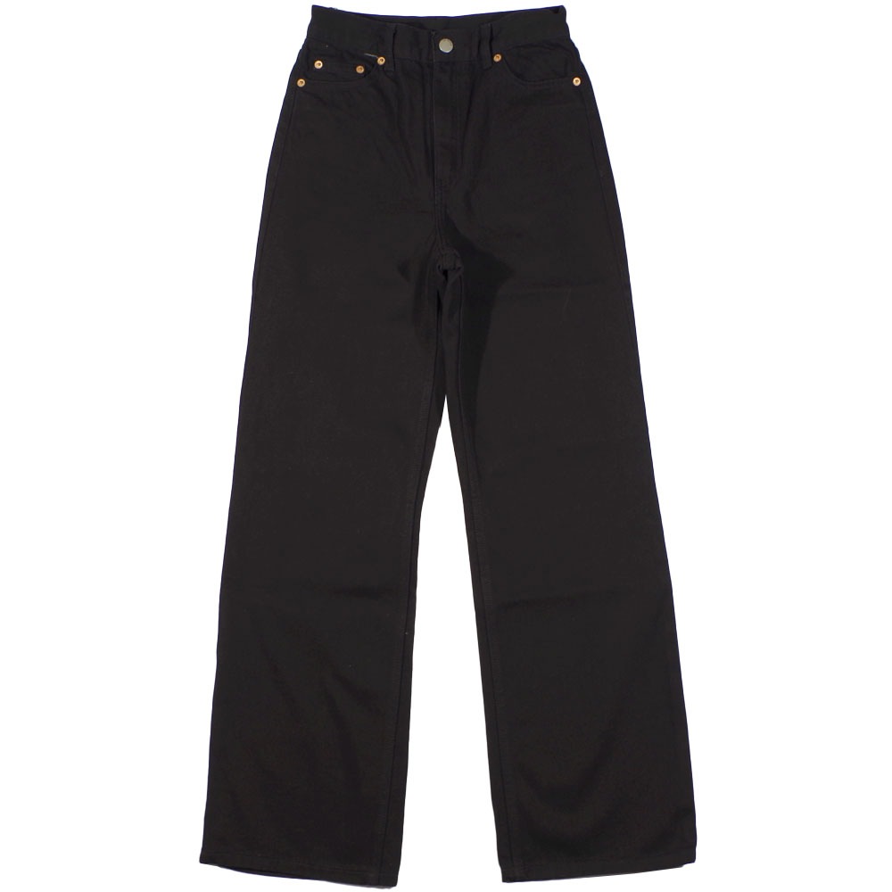 DR DENIM(ドクターデニム) ECHO Sky High Wide Leg Black ブラック ワイドデニム