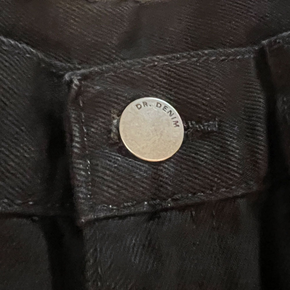 DR DENIM(ドクターデニム) ECHO Sky High Wide Leg Black ブラック ワイドデニム