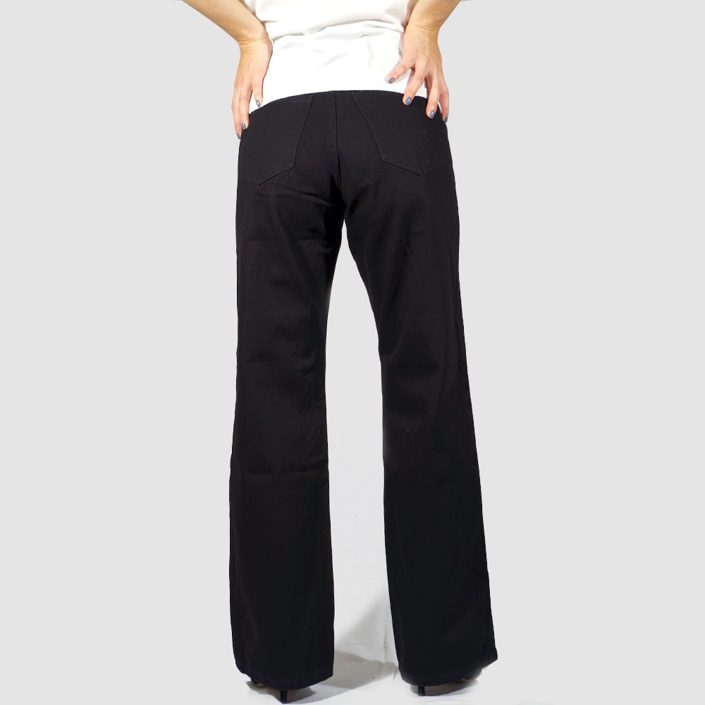 DR DENIM(ドクターデニム) ECHO Sky High Wide Leg Black ブラック ワイドデニム