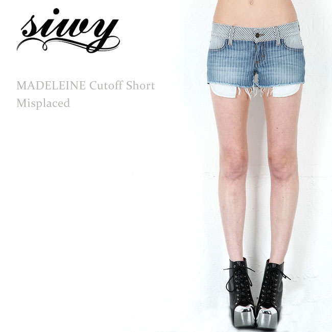 Siwy（シィーウィー） Madeleine Cut-Off Short Misplaced デニムショートパンツ