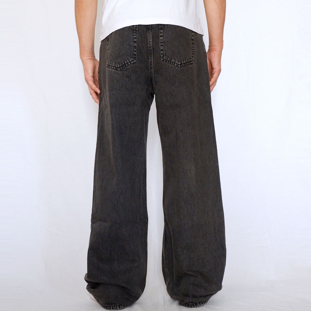 DR DENIM ドクターデニム CORMAC Baggy Aged Black バギー ワイド デニム