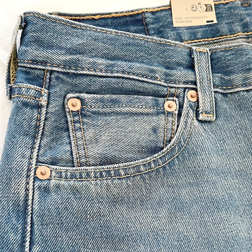 Levi's (リーバイス) 501 ORIGINAL Early Bird Blue Dx ストレートデニム