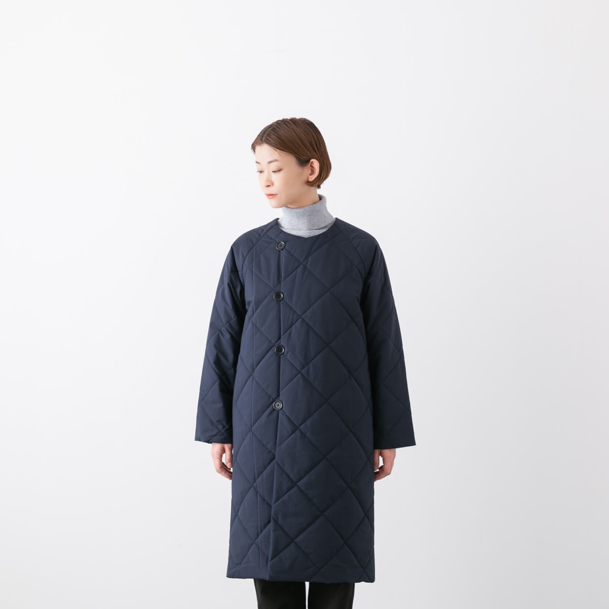 TRAVAIL MANUEL トラバイユ マニュアル キルティング ラグランコート