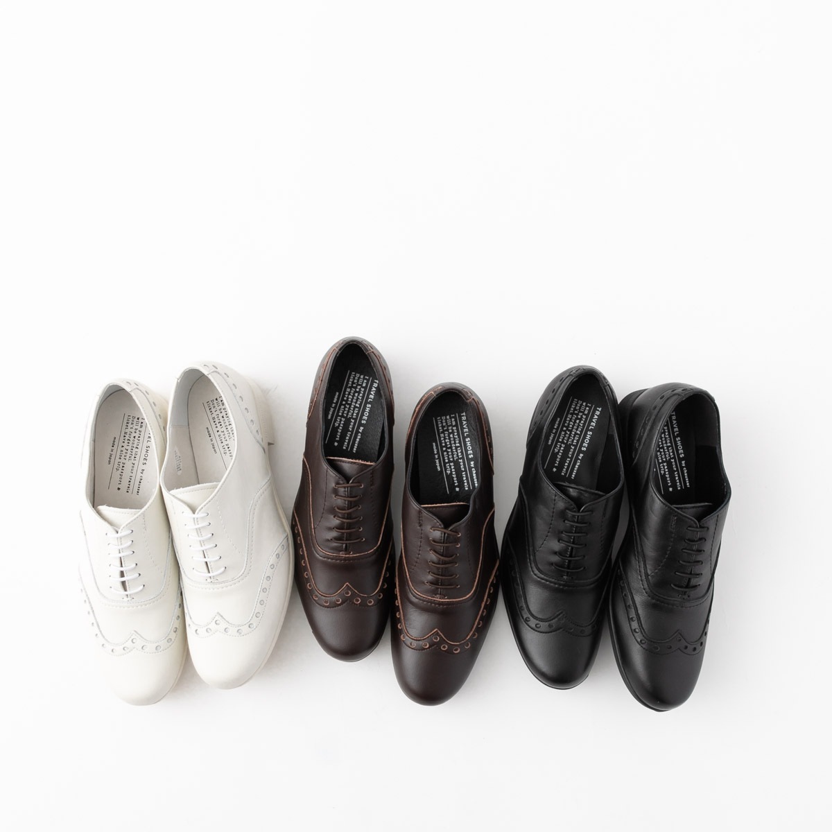 TRAVELSHOESbychausser トラベルシューズバイショセ ウィングチップレースアップレザーシューズTR-004