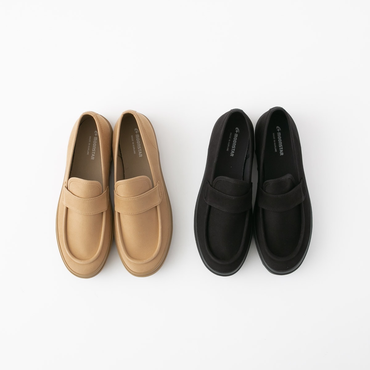 MOONSTAR ムーンスター コットンスエードローファー LOAFY W